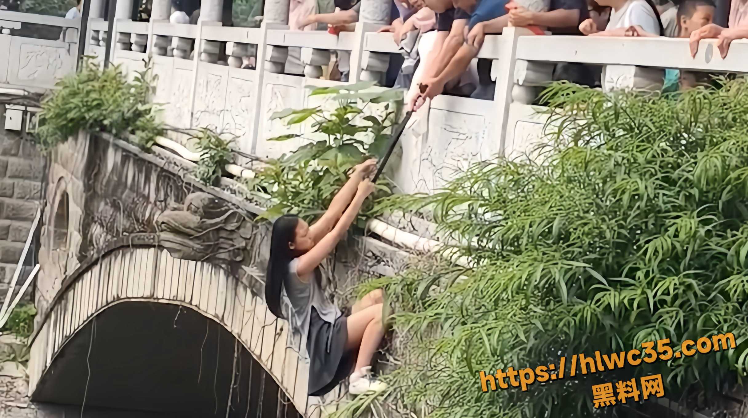 杭州集美河畔跳水救人视频1